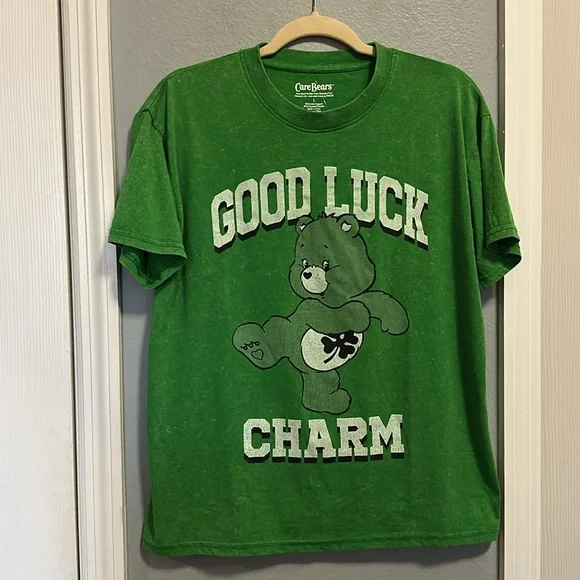 NWOT Good Luck Charm Care Bear Graphic Tee - Picture 2 of 4